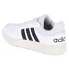 A side view of a white Adidas sneaker with black stripes. Anteprima dell’immagine prodotto