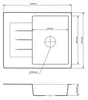 Granitan | Granitový dřez – umyvadlo – 57 × 46 cm – černý – Náhled obrázku produktu 4