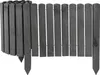 Dřevěný rolovací plot šedý 40 x 200 cm Ohraničení záhonů Náhled obrázku produktu 1