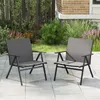 COSTWAY Chaises de jardin, set de 2, chaises de balcon avec Voir les images du produit 2
