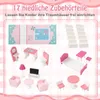 COSTWAY Puppenhaus Holz, Kinder Dollhouse mit 17 Produktbild-Vorschau 5