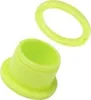 Ohr Flesh Tunnel Piercing Acryl Screw on Gelb UV Produktbild-Vorschau 2