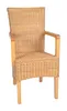 MiaMöbel Armlehnstuhl Rattan 51x98x57 cm Modern Massivholz Produktbild-Vorschau 1