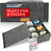 wortek Tassenhalter Filz, für 6 Tassen, Camping Zubehör Produktbild-Vorschau 1
