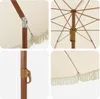vidaXL Strandparasol Gelb und Weiß 205 x 205 x 210 cm Produktbild-Vorschau 4