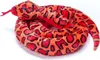A plush snake toy coiled on a white background. Produktbild-Vorschau