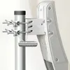Close-up of a satellite dish mount attached to a pole. Produktbild-Vorschau
