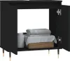 vidaXL Badschrank Schwarz 58x33x60 cm Holzwerkstoff Produktbild-Vorschau 3