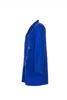 A blue work coat shown from the side. Produktbild-Vorschau