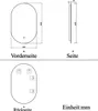 LED Badspiegel 90×50cm Kaltweiß dimmbar Memory eine Stunde Produktbild-Vorschau 9
