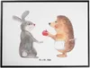 Mr. & Mrs. Panda schreibtischunterlage Hase Igel - Weiß - Produktbild-Vorschau 1
