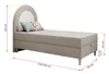 Kinderbett, Boxspringbett für Kinder, Einzelbett mit Produktbild-Vorschau 5