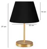 Opviq, Hochwertige Tischlampe aus 100% Metall, Schwarz und Produktbild-Vorschau 3