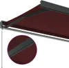 Markise Manuell Weinrot 450x300 cm Produktbild-Vorschau 7