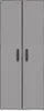 Schuhschrank Grau 60x30x166 cm Stoff Produktbild-Vorschau 3