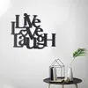 Wallity, Live Love Laugh, décoration murale, noir, métal, Voir les images du produit 2