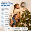 Boomtop Ster Zilver - Kerstboomtop, boomtop, decoratieve Productafbeelding-voorbeeld 12