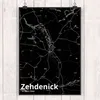 Mr. & Mrs. Panda Bild Zehdenick DIN A1 - Geschenk, Stadt Produktbild-Vorschau 2
