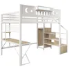 Flieks stapelbed 140x200 cm met USB-poort, hoogslaper met Productafbeelding-voorbeeld 10