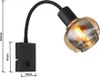 GLOBO 54309WB TOKKI Wandleuchte Metall schwarz matt, 1x E14 Produktbild-Vorschau 11