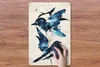 MuchoWow® Mauspad Mousepad Vögel - Tiere - Blau - Vintage Produktbild-Vorschau 3