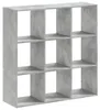 vidaXL Bibliothèque gris béton 102x32x102 cm Bois composite Voir les images du produit 1