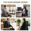 HOMCOM Bürostuhl Besucherstuhl mit Armlehne Lendenstütze Produktbild-Vorschau 7