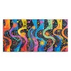DEQORI Hybrid Leinwand Bild 100x50 cm 'Klangwellenfarben' Produktbild-Vorschau 2