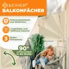 KESSER® Balkonfächer klappbar mit Wandhalterung | 140x140cm Produktbild-Vorschau 2