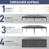 LEADZM Pavilóny a párty stanov, 3x6 m, párty stan, skladací Náhľad obrázku produktu 4