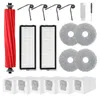A collection of robot vacuum cleaner accessories laid out on a white background. Produktbild-Vorschau