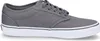 A side view of a gray canvas sneaker with a white sole. Produktbild-Vorschau