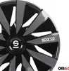 Sparco 4er Set 15" Zoll Radkappen Lazio SPC1591BKGR schwarz Produktbild-Vorschau 9