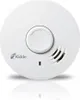 A white smoke detector is shown from a top-down perspective against a white background. Produktbild-Vorschau