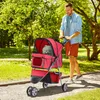 PawHut Hundewagen Hundebuggy Katzenwagen Tierbuggy Pet Produktbild-Vorschau 2