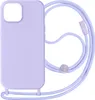 Avizar, Hülle iPhone 15 Soft-Touch mit Trageband, Violett Produktbild-Vorschau 1