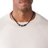 Fossil Herren Kette Anhänger Edelstahl silber und Leder Produktbild-Vorschau 9