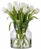 Hakbijl Glass Blumenvase - Transparent/Grau - Recyceltes Produktbild-Vorschau 1