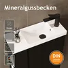 JINDOLI Waschtisch mit Unterschrank 55 cm, Vormontiert, Produktbild-Vorschau 5