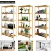 CASARIA® Badregal Standregal Bambus 5 Böden 60x26x130cm Produktbild-Vorschau 3