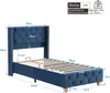 OKWISH lit rembourré  90x200 cm - Lit Simple Rembourré avec Voir les images du produit 4