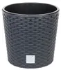 Květináč RATO ROUND s vkladem 40 cm - barva: antracit Voir les images du produit 4