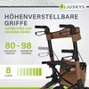 Juskys Rollator Vital faltbar, leicht, höhenverstellbar - Produktbild-Vorschau 8