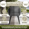 tillvex® Gartenstuhl 6er Set Wetterfest mit Armlehne | Produktbild-Vorschau 8