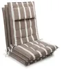 Beautissu 3er Set Sun-HL Hochlehner Auflage 120x50x8cm Produktbild-Vorschau 1