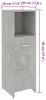 vidaXL Koupelnová skříňka Concrete Grey 30x30x95 cm Dřevěný Náhled obrázku produktu 8