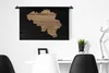 MuchoWow® Wandteppich Wandbehang Karte - Belgien - Holz Produktbild-Vorschau 4