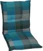 GO-DE Textil, Sesselauflage nieder, Karo petrol grau, Produktbild-Vorschau 6