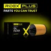 A product shot of an oil filter and its packaging, with marketing text and branding. Produktbild-Vorschau