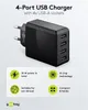 čtyřcestná nabíječka USB (30 W) černá Náhled obrázku produktu 8